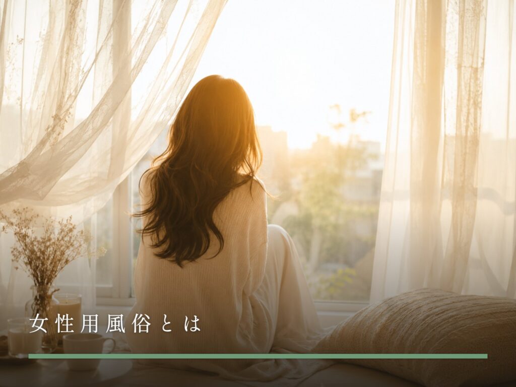 朝の光が差し込む窓辺で、穏やかに過ごす女性（女性用風俗とは）